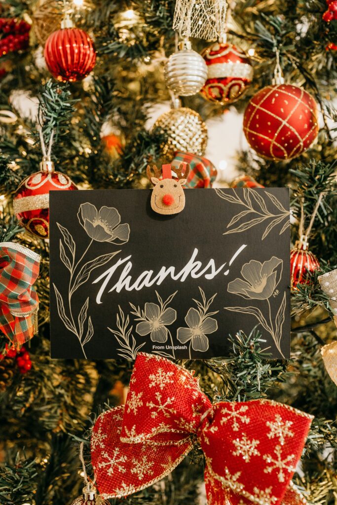 Christmas marketing thank you note Christmas marketing thank you note