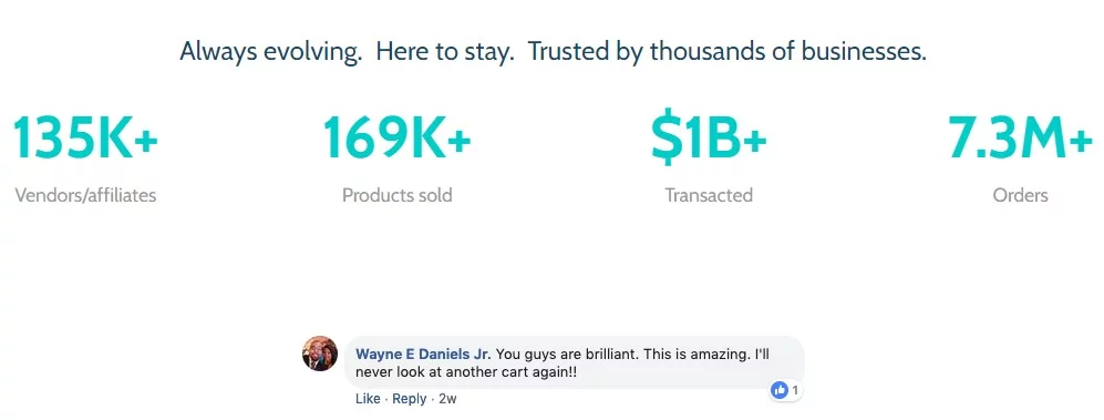 thrive cart testiomonial